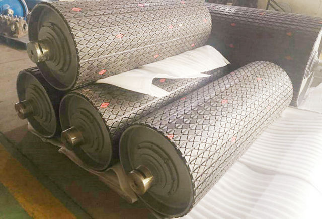 Конвейерный шкив с футеровкой