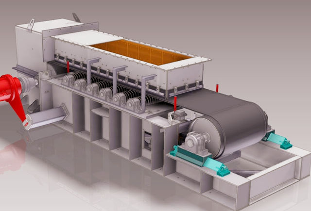 Конвейерный хвостовой шкив