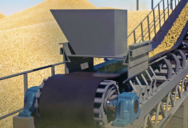 Конвейерный хвостовой шкив