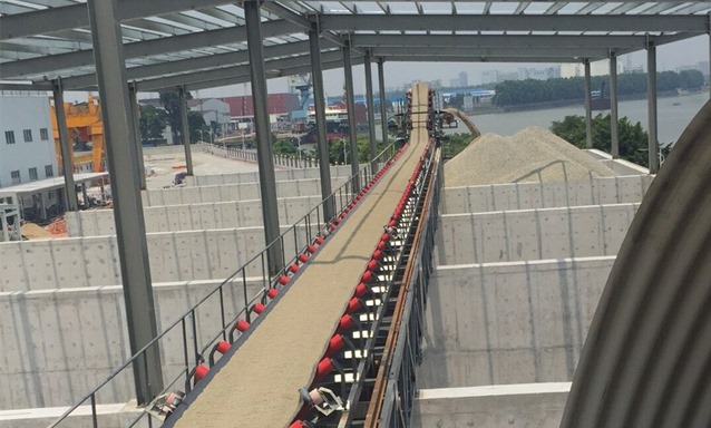 Проект системы конвейеров для разгрузки и складирования судов