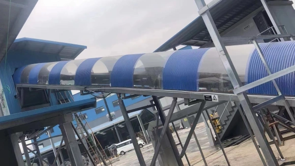 Conveyor Covers in Plastic (Fiberglass)