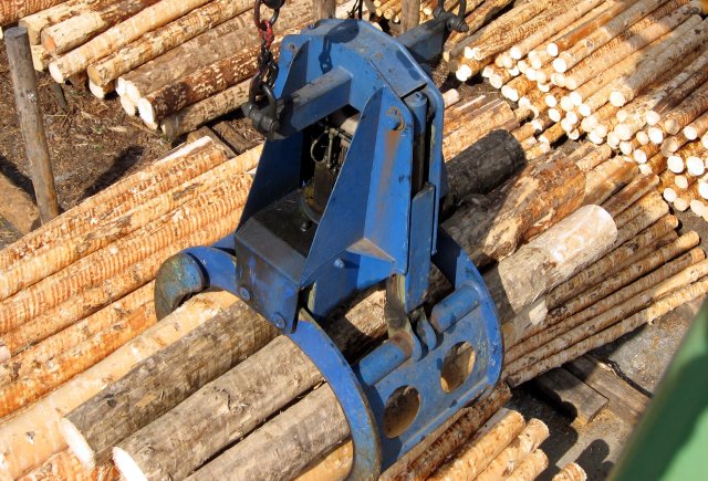 Лесозаготовительный захват для обработки древесины