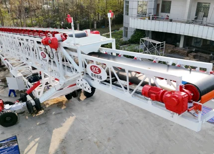 радиальный штабелер конвейер