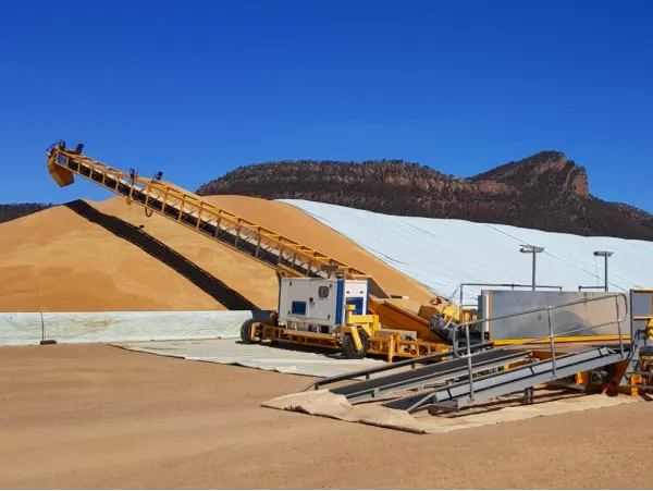 grain bunker stacker