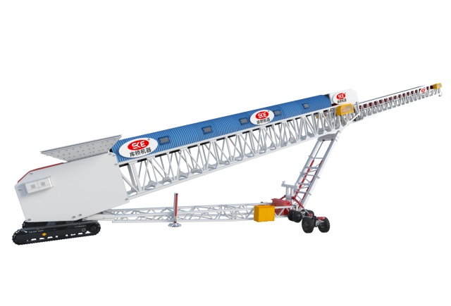 Портативный радиальный телескопический штабелер