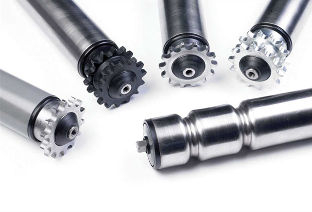 Роликовый конвейер со звездочкой