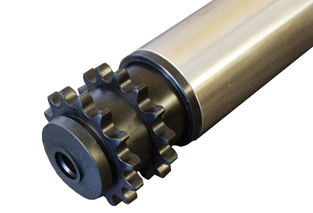 Роликовый конвейер со звездочкой